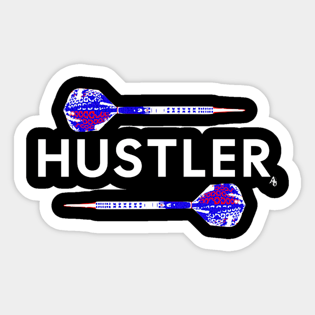 Dart Hustler Sticker by anarchyunion